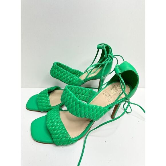 Vince Camuto Sandals Womens Size 9 Green Antilique Strappy Heels - Picture 3 of 9